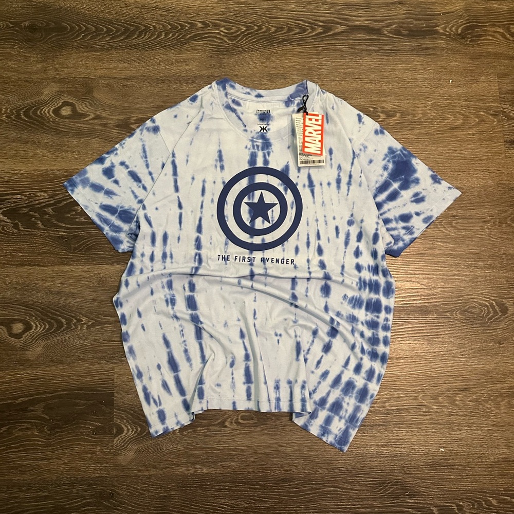 Marvel Kids Blue Tie-Dye T-Shirt